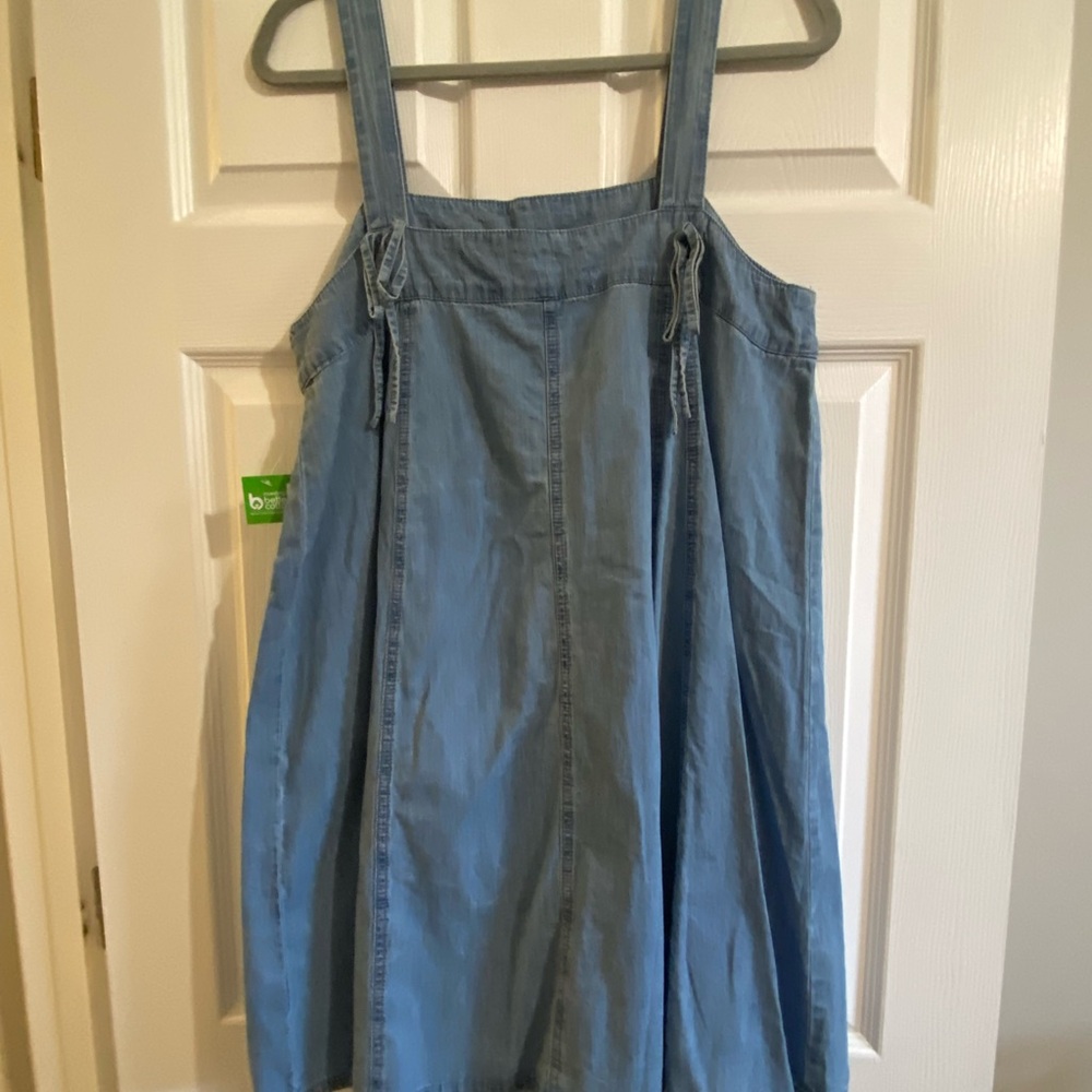 Tinsel Blue Sleeveless Square Neck Sundress